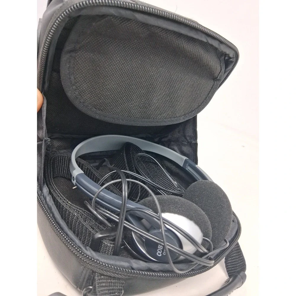 Sony Disc-man Portable Compact Disc Cd Player D-E200 W/ Case&Accessories Works H